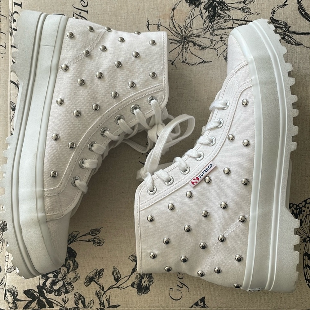 SUPERGA Alpina Studded High Top Sneaker - Picture 2 of 9